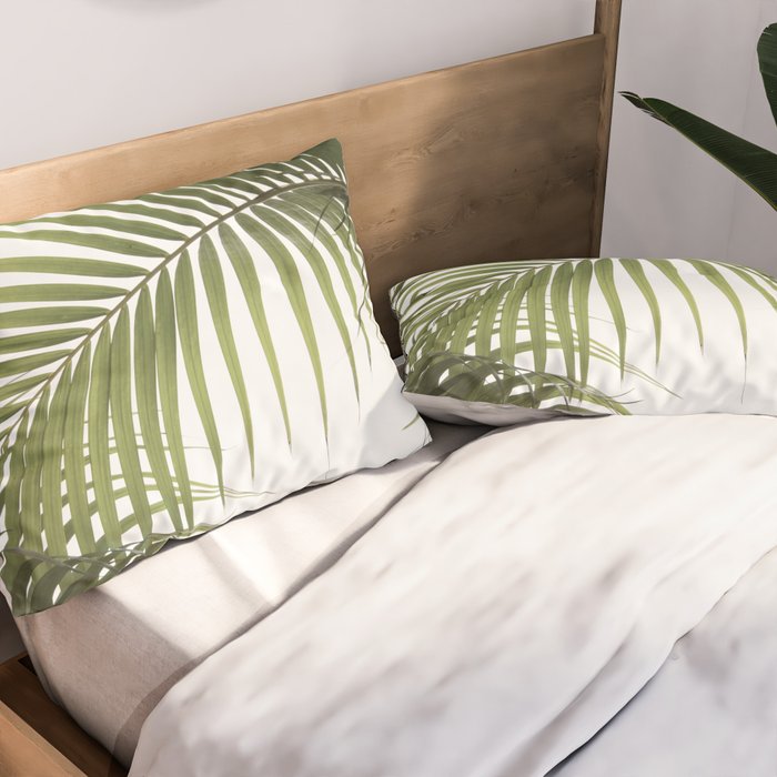 Palm Leaves Photo 01 Pillow Sham Gallery Image 2