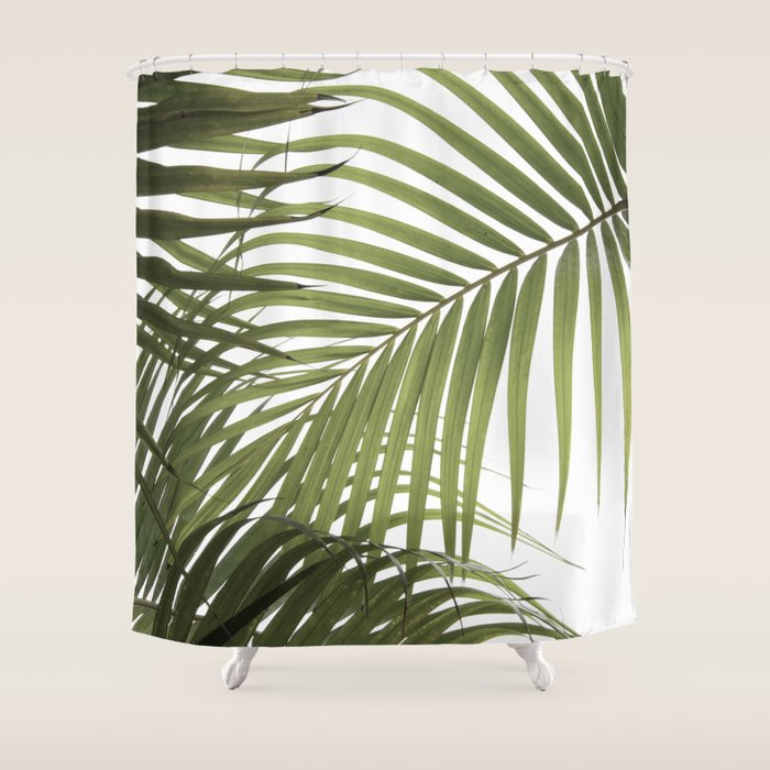 Palm Leaves Photo 01 Shower Curtain Gallery Image 1