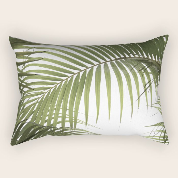 Palm Leaves Photo 01 Rectangular Pillow Gallery Image 1