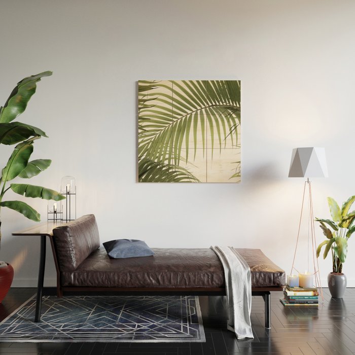 Palm Leaves Photo 01 Wood Wall Art Gallery Image 2