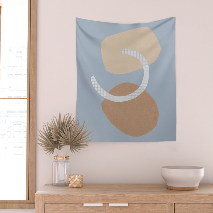 Three Shapes #2 Wall Tapestry Gallery Image 2