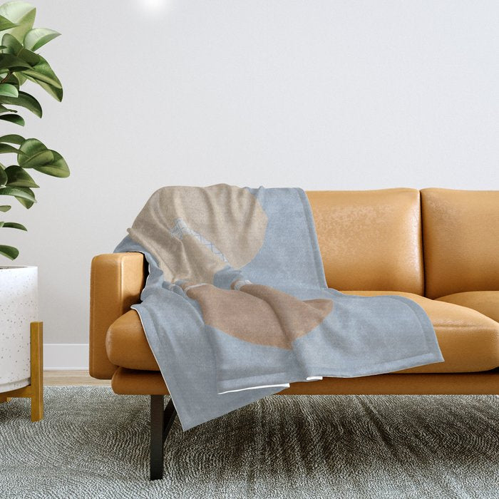 Three Shapes #2 Throw Blanket Gallery Image 1