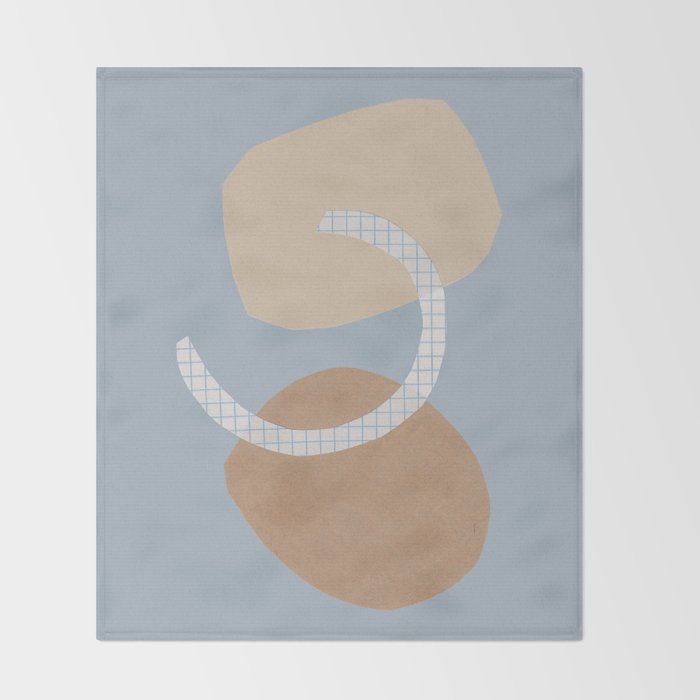 Three Shapes #2 Throw Blanket Gallery Image 2