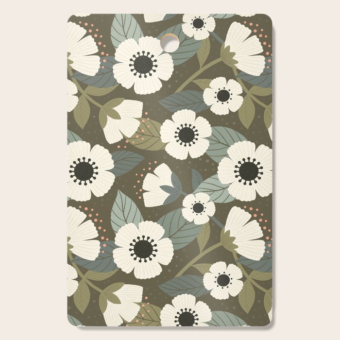 Flower Blossoms and Leaves Cutting Board Gallery Image 1