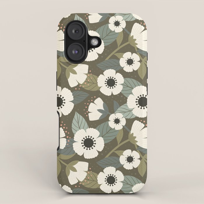 Flower Blossoms and Leaves iPhone Case Gallery Image 1
