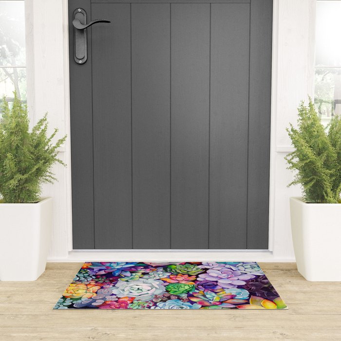 Succulent Garden Welcome Mat Gallery Image 3