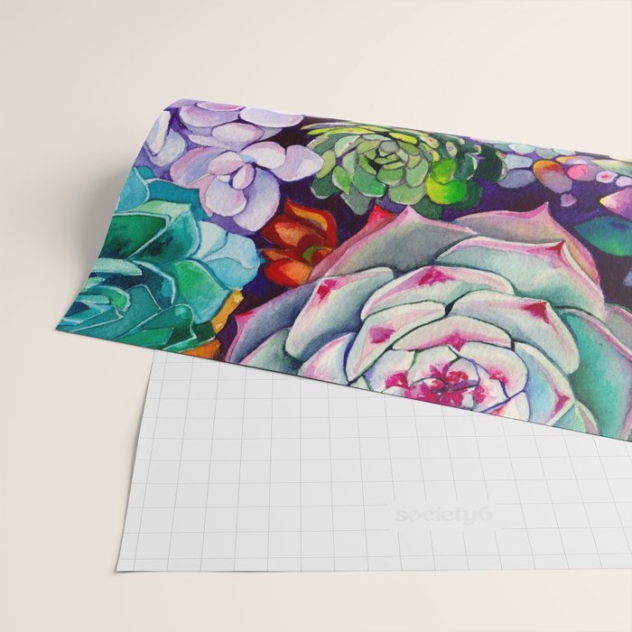 Succulent Garden Wrapping Paper Gallery Image 2