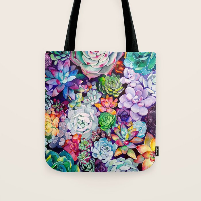 Succulent Garden Tote Bag Gallery Image 1