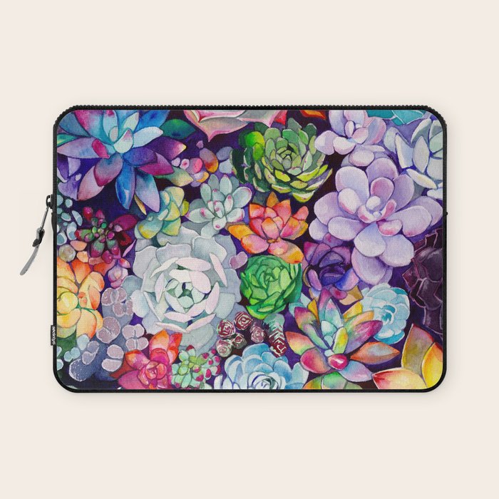 Succulent Garden Laptop Sleeve Gallery Image 1