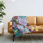 Succulent Garden Throw Blanket Gallery Image 1