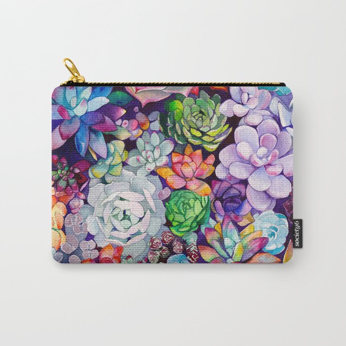 Succulent Garden Carry All Pouch Gallery Image 1