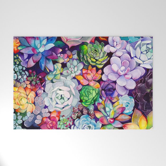 Succulent Garden Welcome Mat Gallery Image 1