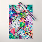 Succulent Garden Wrapping Paper Gallery Image 1