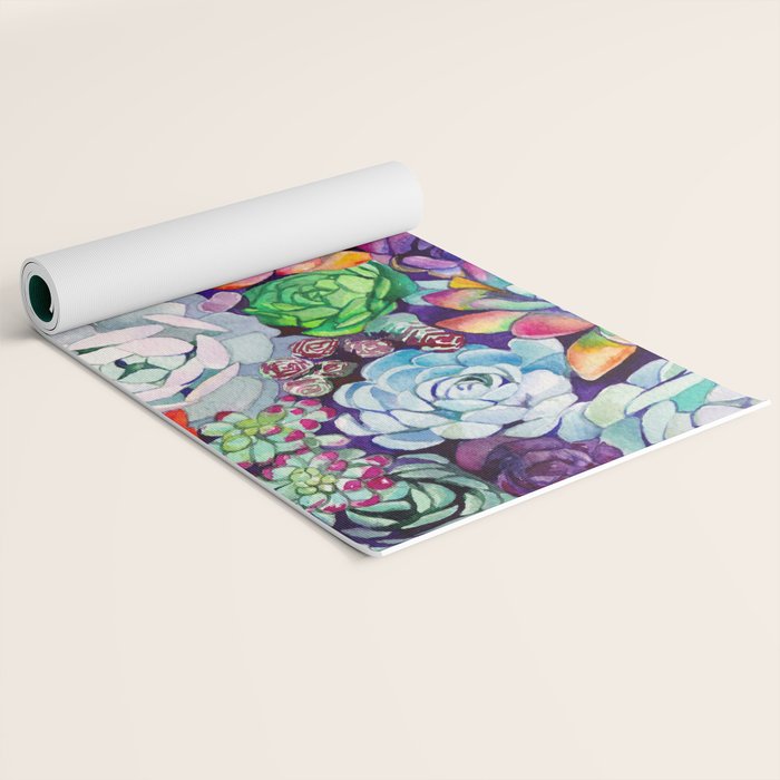Succulent Garden Yoga Mat Gallery Image 2