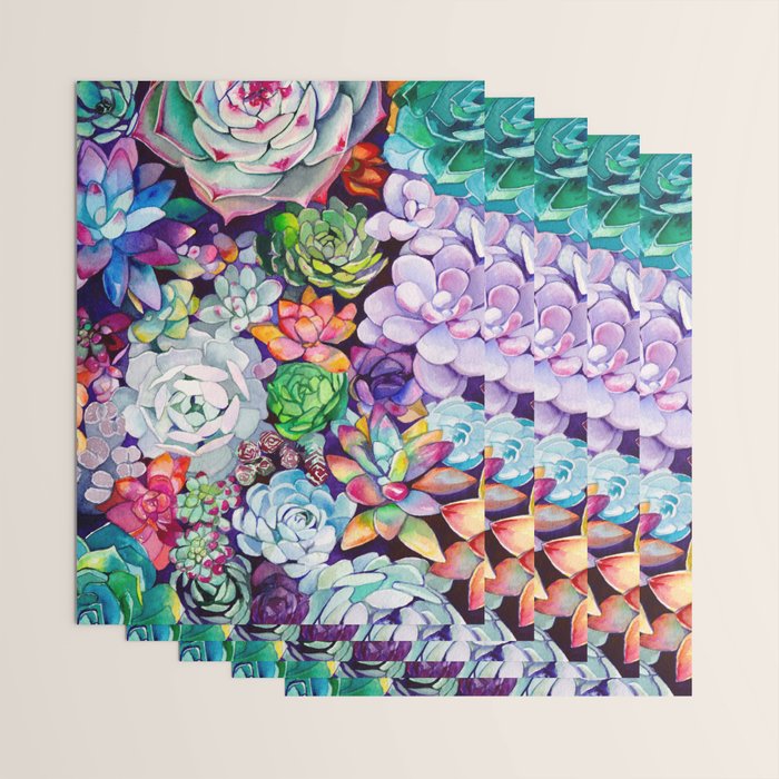 Succulent Garden Wrapping Paper Gallery Image 3