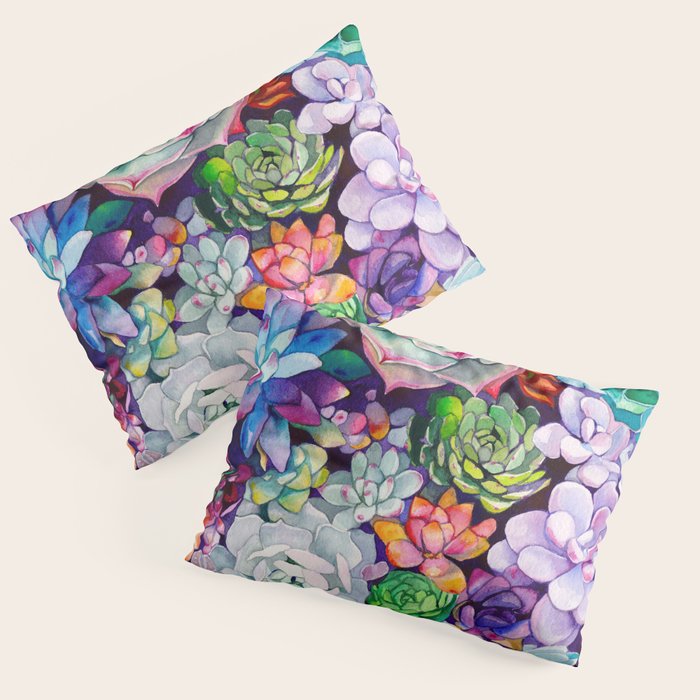 Succulent Garden Pillow Sham Gallery Image 1