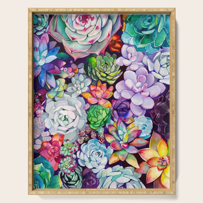 Succulent Garden Serving Tray Gallery Image 1