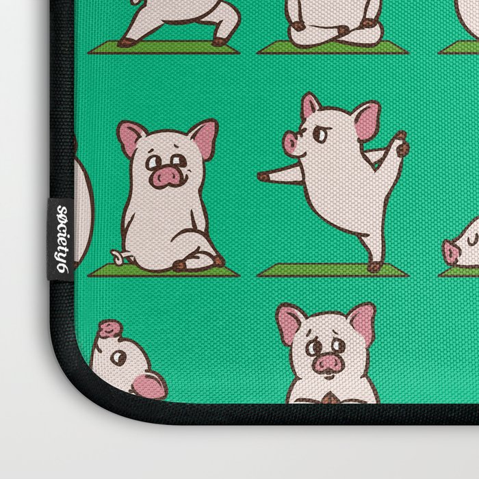Pig Yoga Laptop Sleeve Gallery Image 3