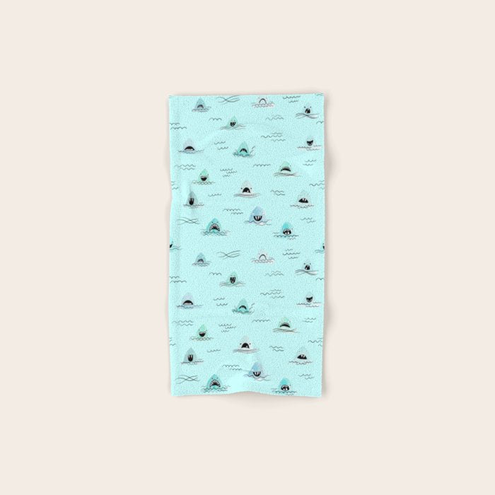 Sharkhead - Shark Pattern Bath Towel Gallery Image 1