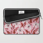 Tigers & Tiger Lilies - Vermilion & Pink Laptop Sleeve Gallery Image 2