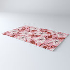 Tigers & Tiger Lilies - Vermilion & Pink Rug Gallery Image 3