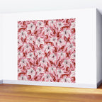 Tigers & Tiger Lilies - Vermilion & Pink Wall Mural Gallery Image 2