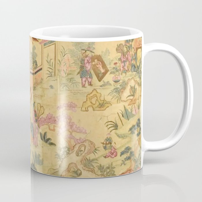 Antique 18th Century French Rococo Chinoiserie Landscape Coffee Mug Gallery Image 1