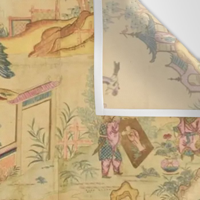 Antique 18th Century French Rococo Chinoiserie Landscape Wall Tapestry Gallery Image 3