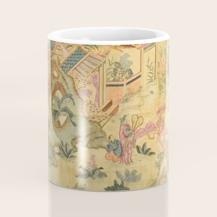 Antique 18th Century French Rococo Chinoiserie Landscape Coffee Mug Gallery Image 4
