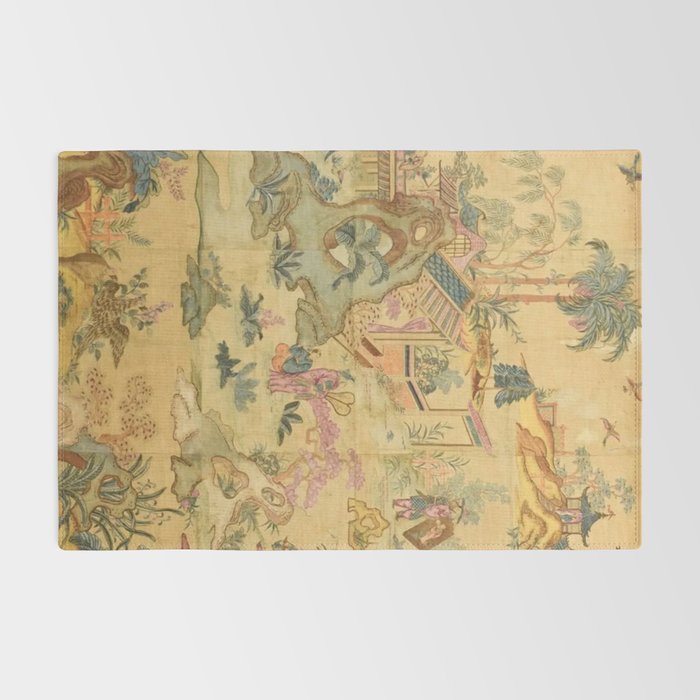 Antique 18th Century French Rococo Chinoiserie Landscape Rug Gallery Image 2