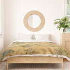 Antique 18th Century French Rococo Chinoiserie Landscape Duvet Cover Gallery Image 3