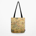 Antique 18th Century French Rococo Chinoiserie Landscape Tote Bag Gallery Image 2