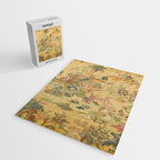 Antique 18th Century French Rococo Chinoiserie Landscape Jigsaw Puzzle Gallery Image 2