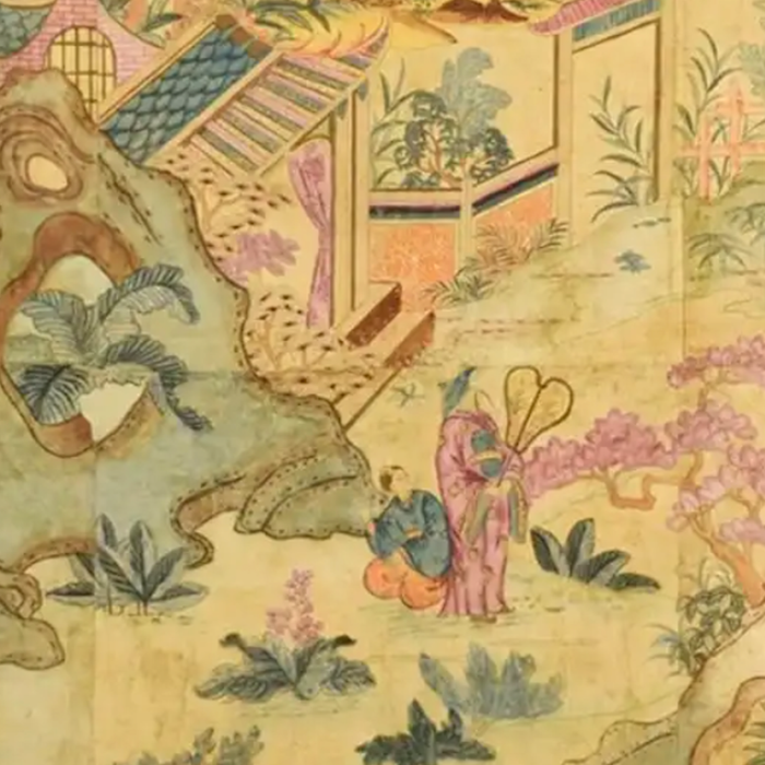 Antique 18th Century French Rococo Chinoiserie Landscape Coffee Mug Gallery Image 2