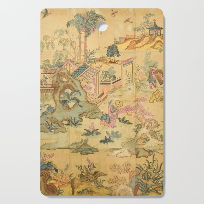 Antique 18th Century French Rococo Chinoiserie Landscape Cutting Board Gallery Image 1