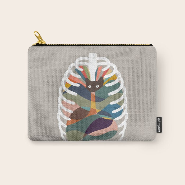 Cat Landscape 107: Here Comes the Cat Carry All Pouch Gallery Image 1