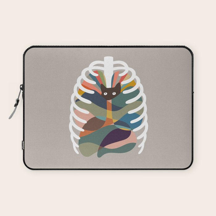 Cat Landscape 107: Here Comes the Cat Laptop Sleeve Gallery Image 1