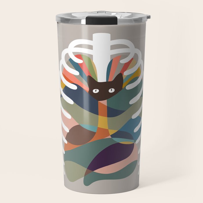 Cat Landscape 107: Here Comes the Cat Travel Mug Gallery Image 1
