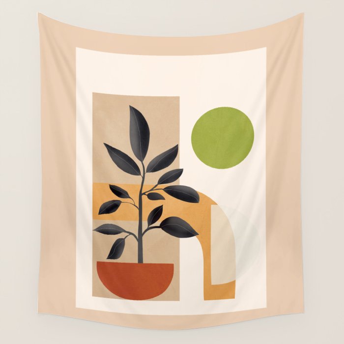 Soft Shapes XXI Wall Tapestry Gallery Image 1