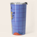 Still life with flowers and fruit Travel Mug Gallery Image 2