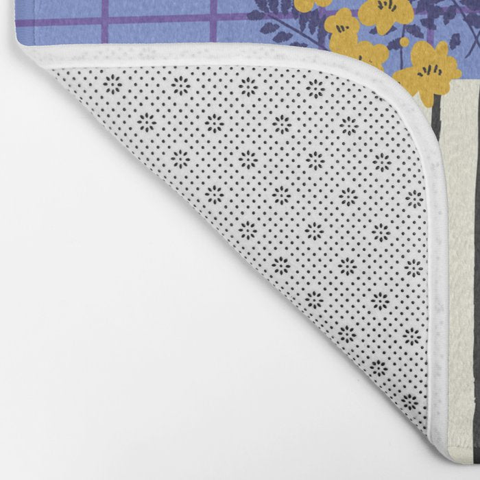 Still life with flowers and fruit Bath Mat Gallery Image 2