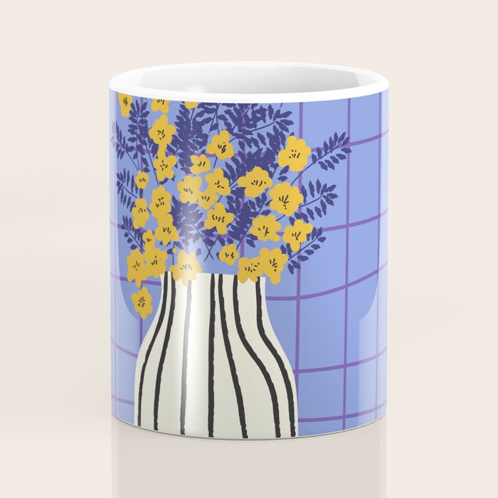 Still life with flowers and fruit Coffee Mug Gallery Image 4