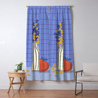 Still life with flowers and fruit Window Curtain Gallery Image 5