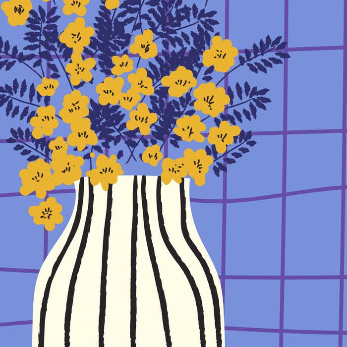 Still life with flowers and fruit Coffee Mug Gallery Image 2