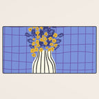 Still life with flowers and fruit Desk Mat Gallery Image 3
