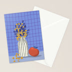 Still life with flowers and fruit Stationery Card Gallery Image 2