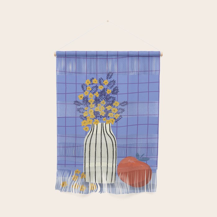 Still life with flowers and fruit Wall Hanging Gallery Image 1