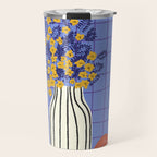Still life with flowers and fruit Travel Mug Gallery Image 1