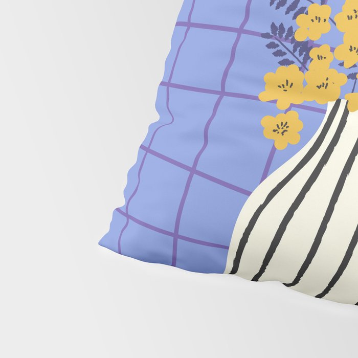 Still life with flowers and fruit Pillow Sham Gallery Image 4