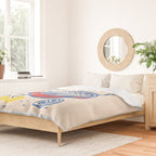 Sardines, Lemons and Wine at the Beach Duvet Cover Gallery Image 2